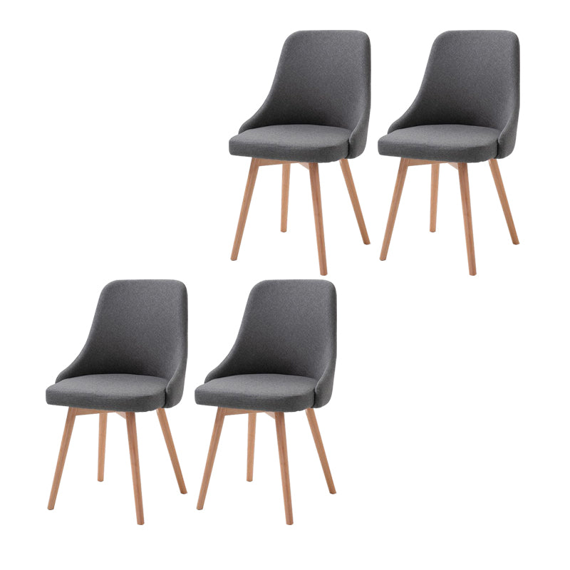 Chaise d'appoint scandinave rembourrée, finition mate, chaise de salle à manger Parsons