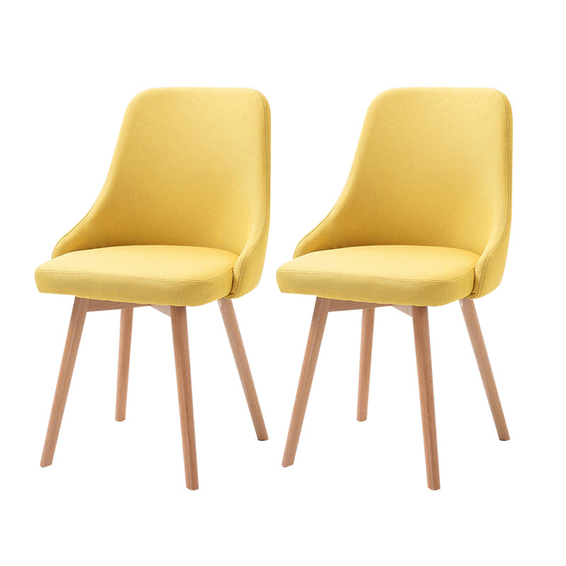 Chaise d'appoint scandinave rembourrée, finition mate, chaise de salle à manger Parsons