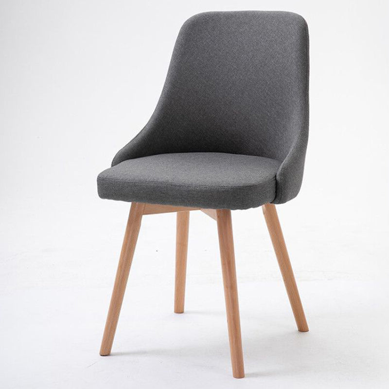 Chaise d'appoint scandinave rembourrée, finition mate, chaise de salle à manger Parsons