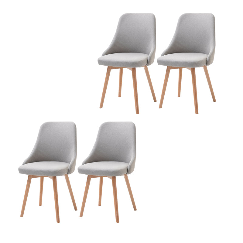 Chaise d'appoint scandinave rembourrée, finition mate, chaise de salle à manger Parsons