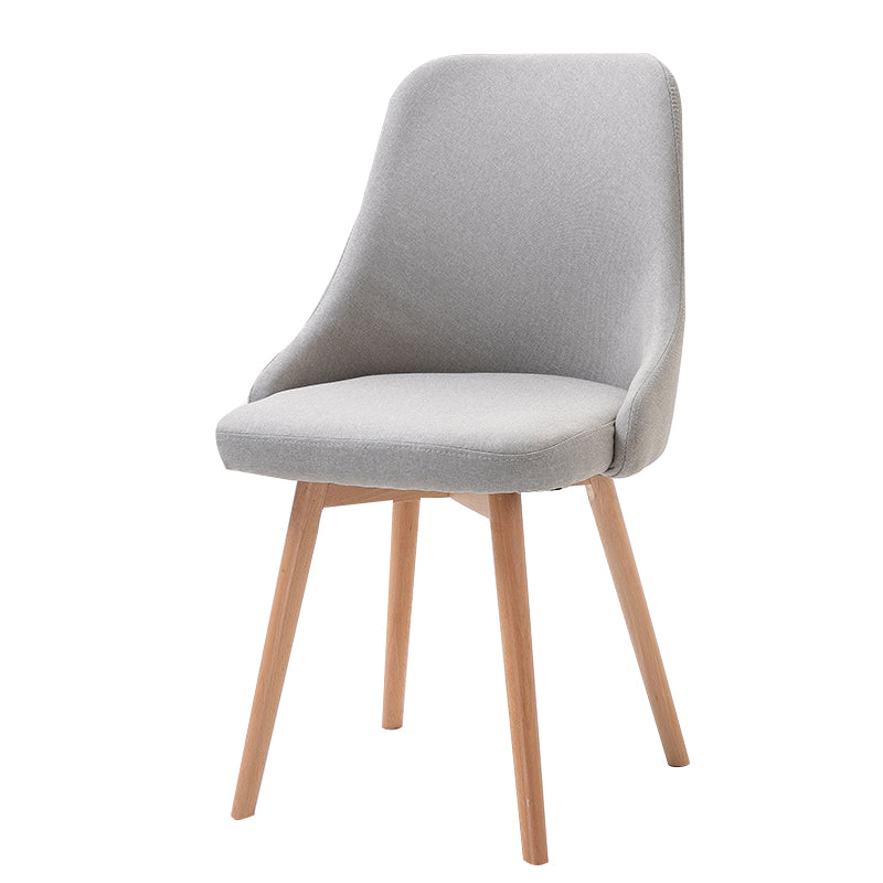 Chaise d'appoint scandinave rembourrée, finition mate, chaise de salle à manger Parsons