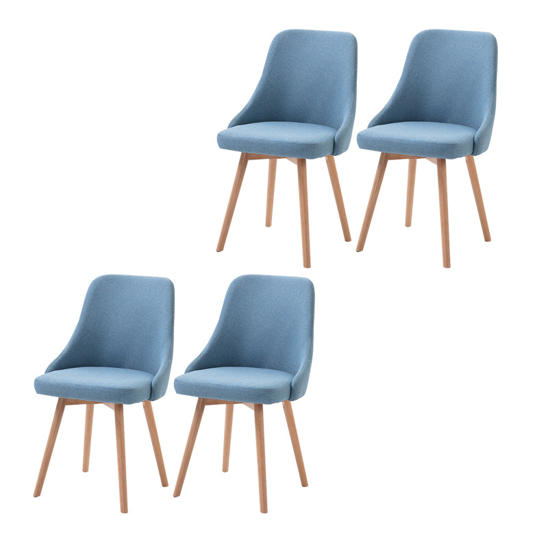 Chaise d'appoint scandinave rembourrée, finition mate, chaise de salle à manger Parsons