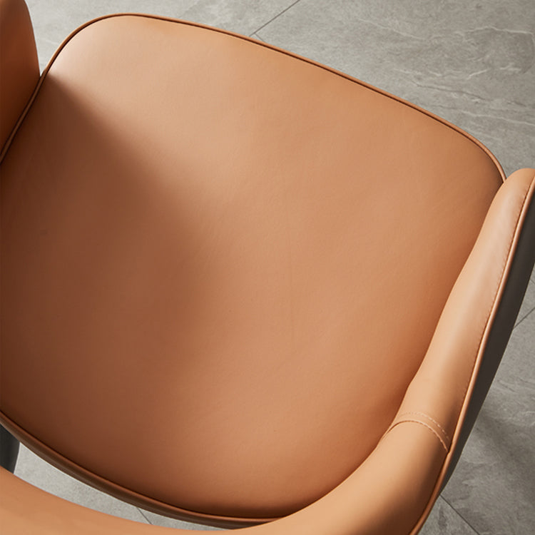 Chaises de salle à manger en métal de Style nordique, chaise latérale à bras arrière ouvert pour la cuisine