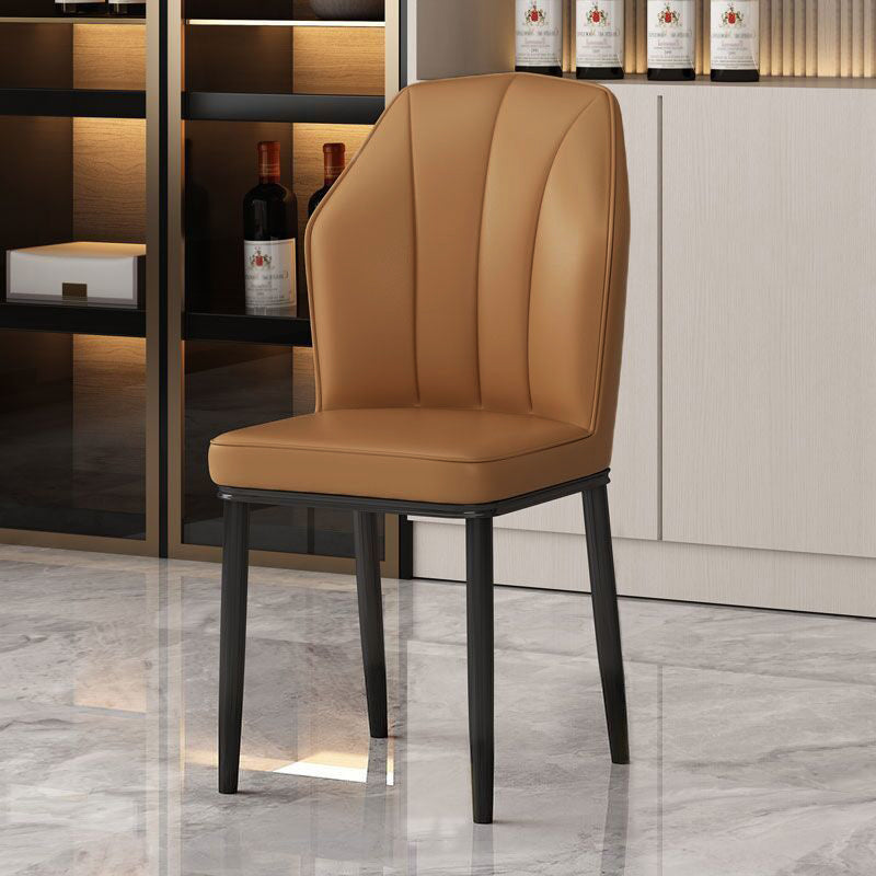 Metal de la cocina del estilo moderno que cena las sillas que cenan la silla lateral sin brazos del Wingback