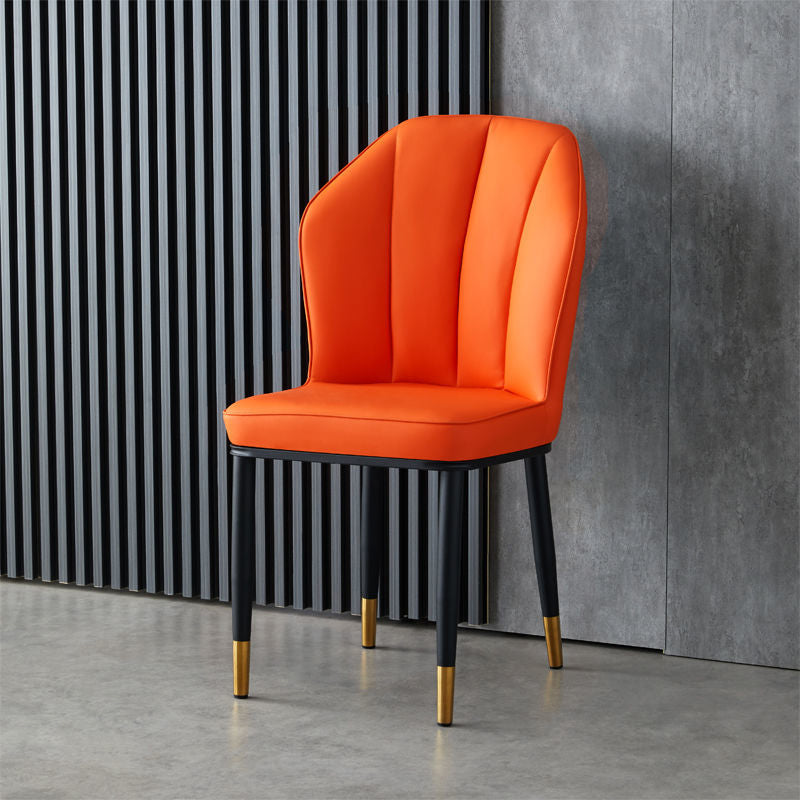 Metal de la cocina del estilo moderno que cena las sillas que cenan la silla lateral sin brazos del Wingback