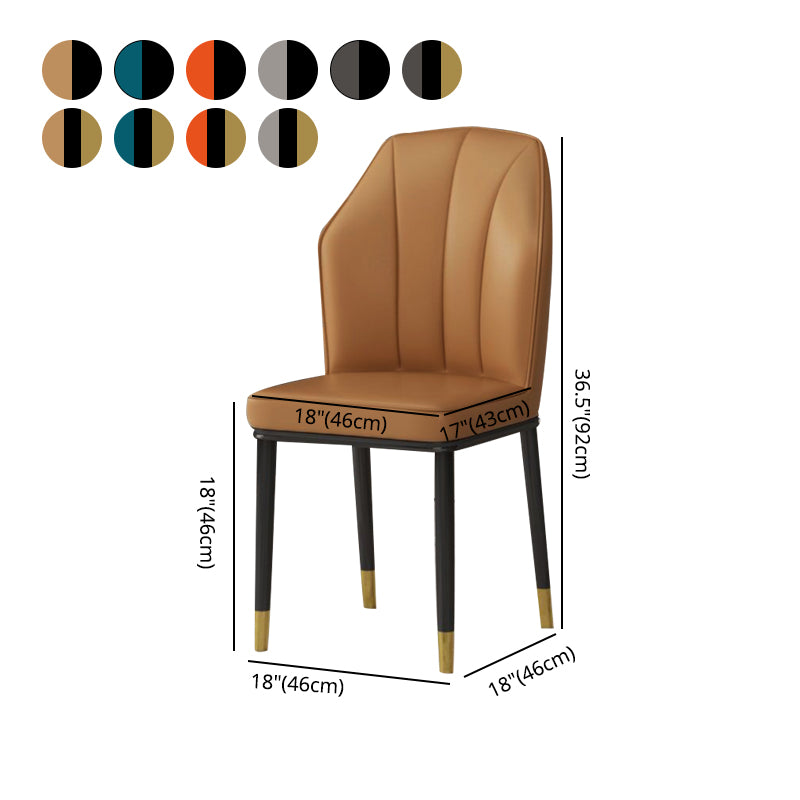 Metal de la cocina del estilo moderno que cena las sillas que cenan la silla lateral sin brazos del Wingback
