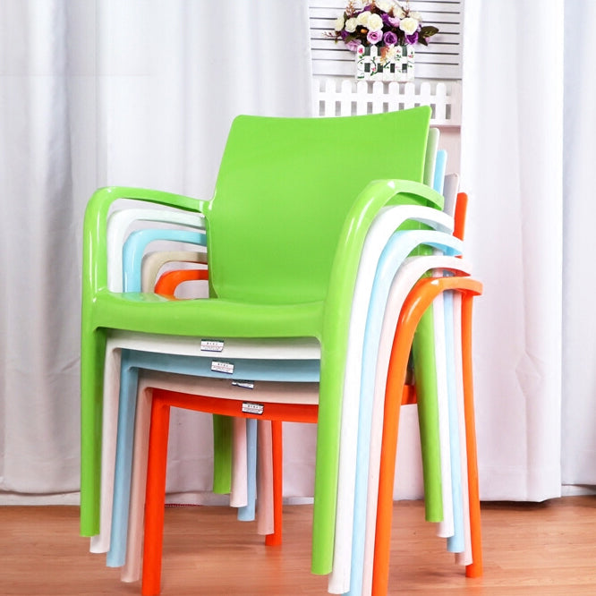 Sillas de comedor de cocina estilo moderno Sillones de comedor apilables (juego de 4)