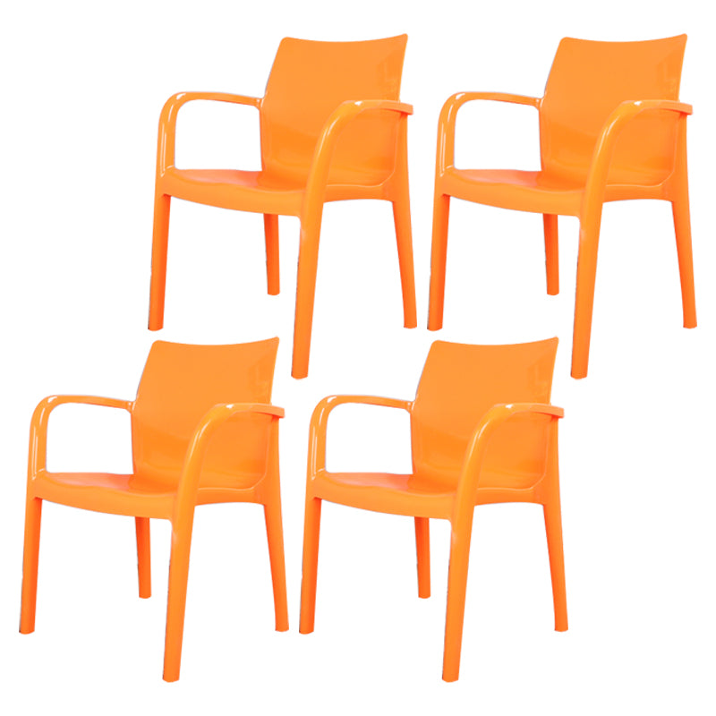 Sillas de comedor de cocina estilo moderno Sillones de comedor apilables (juego de 4)