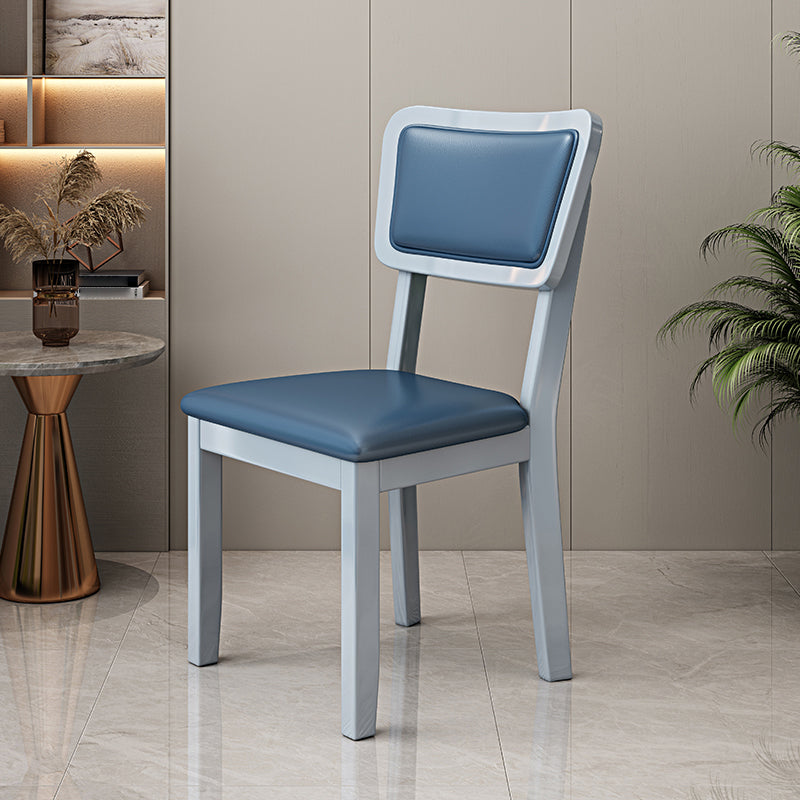 Chaise d'intérieur scandinave à dossier ouvert, tapissée en bois, pour salle à manger