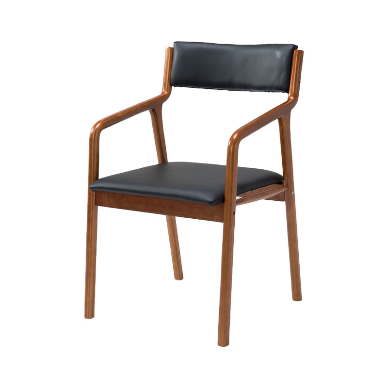 Silla de comedor tapizada de madera con respaldo abierto, sillón de estilo rural interior, individual