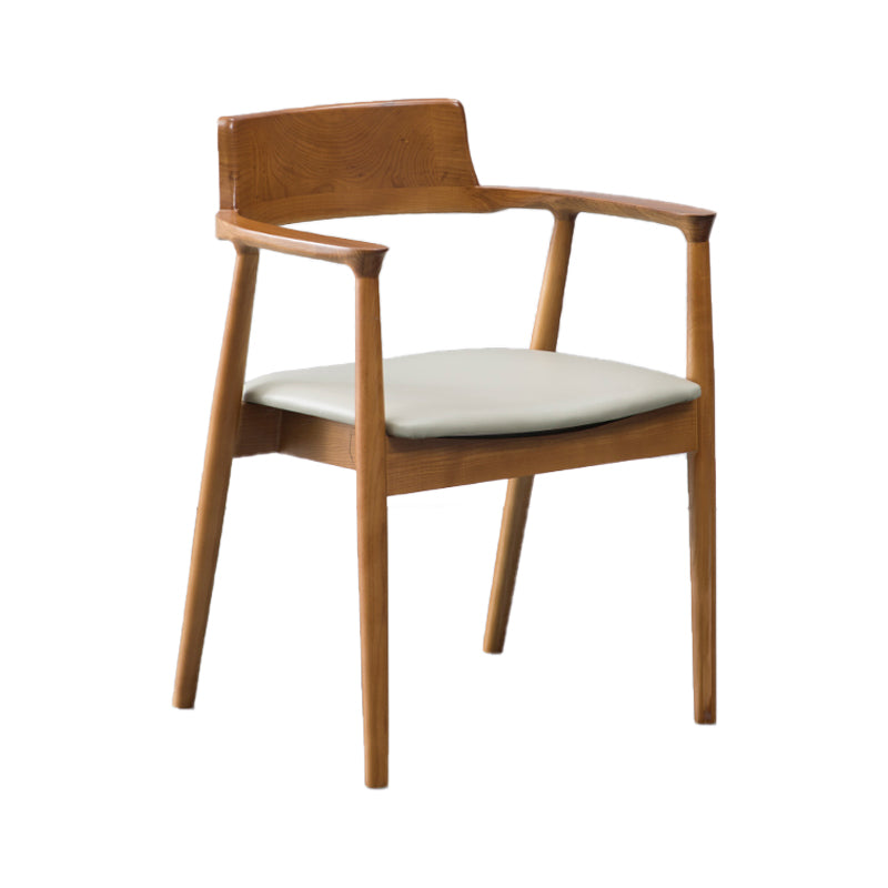 Chaises en bois de frêne de style traditionnel, ensemble de chaises de cuisine et de salle à manger à dossier ouvert