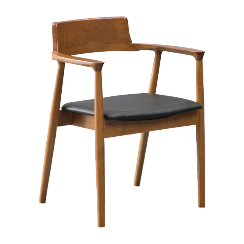 Chaises en bois de frêne de style traditionnel, ensemble de chaises de cuisine et de salle à manger à dossier ouvert