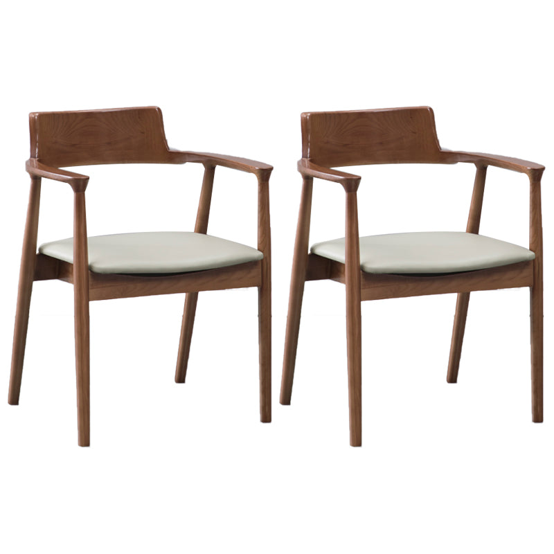 Chaises en bois de frêne de style traditionnel, ensemble de chaises de cuisine et de salle à manger à dossier ouvert