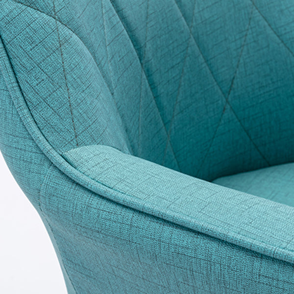 Fauteuil de salle à manger rembourré Fauteuil à dossier solide avec pieds en bois (Ensemble de 2)