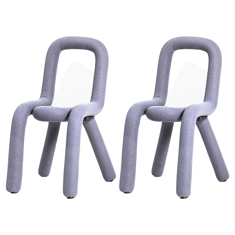 Sillas de terciopelo de estilo moderno, silla de comedor con parte trasera abierta, para cocina