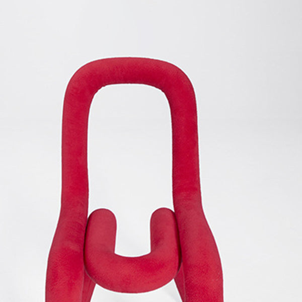 Sillas de terciopelo de estilo moderno, silla de comedor con parte trasera abierta, para cocina