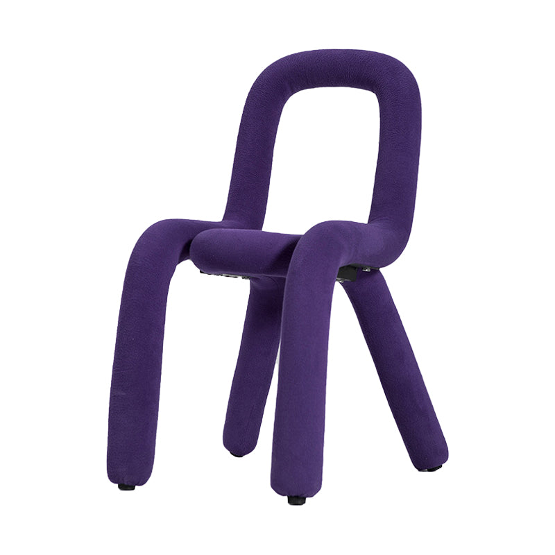 Sillas de terciopelo de estilo moderno, silla de comedor con parte trasera abierta, para cocina