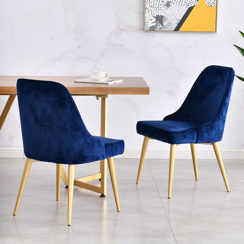 Scandinavische stijl metalen stoelen keuken eetkamer vaste achterzijde stoel set