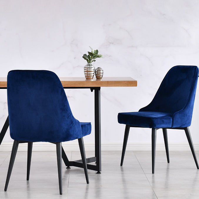 Scandinavische stijl metalen stoelen keuken eetkamer vaste achterzijde stoel set
