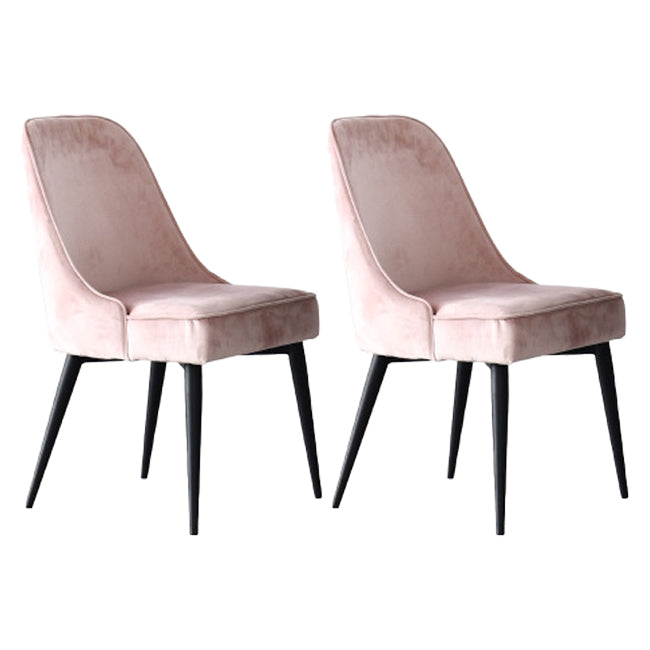 Scandinavische stijl metalen stoelen keuken eetkamer vaste achterzijde stoel set