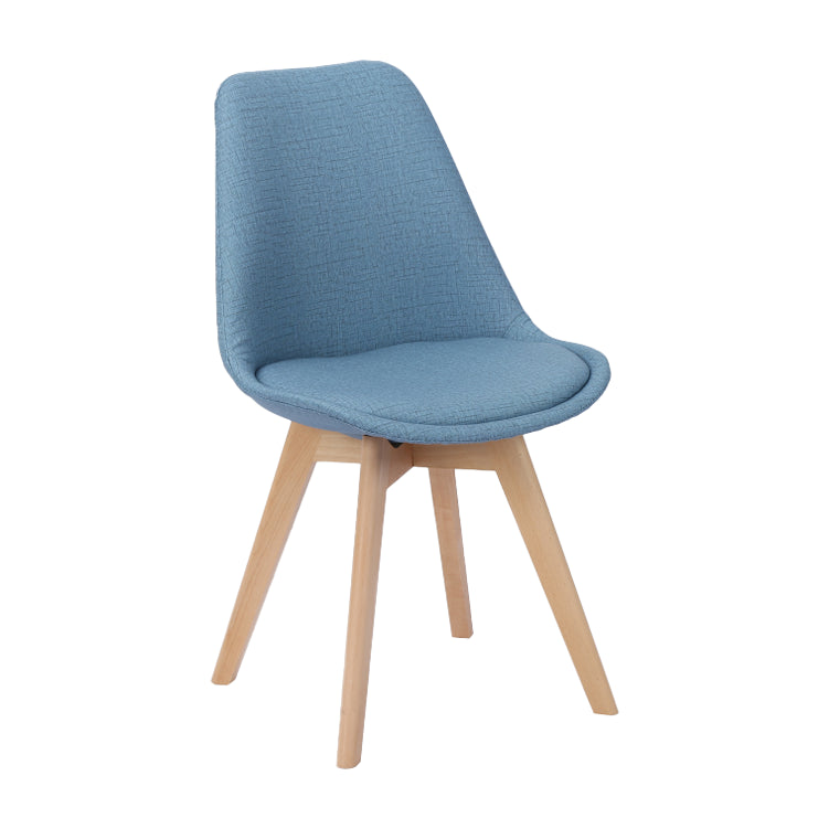 Scandinavian Restaurant Upholstered Side Chair Matte Finish Parsons Dining Chair