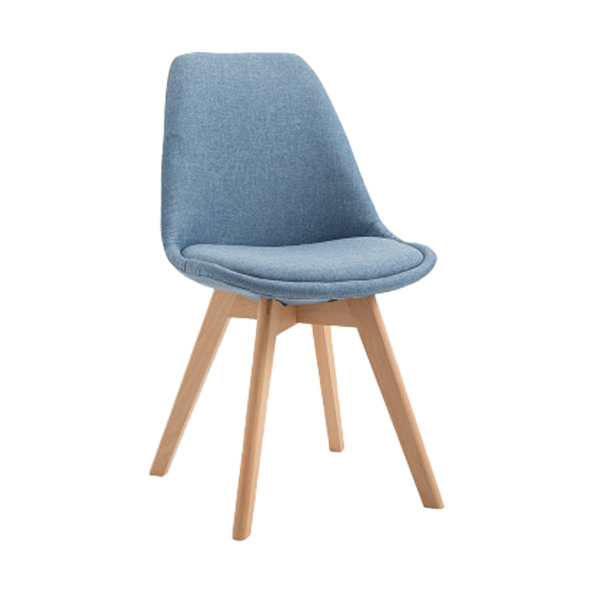 Scandinavian Restaurant Upholstered Side Chair Matte Finish Parsons Dining Chair