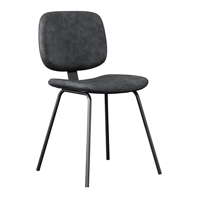 Les chaises industrielles de salle à manger en métal ouvrent les chaises de salle à manger sans bras latérales de salle à manger arrière
