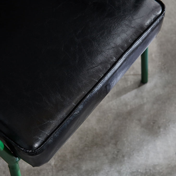 Chaise de salle à manger industrielle en métal, bras ouvert, chaise latérale de salle à manger pour usage domestique