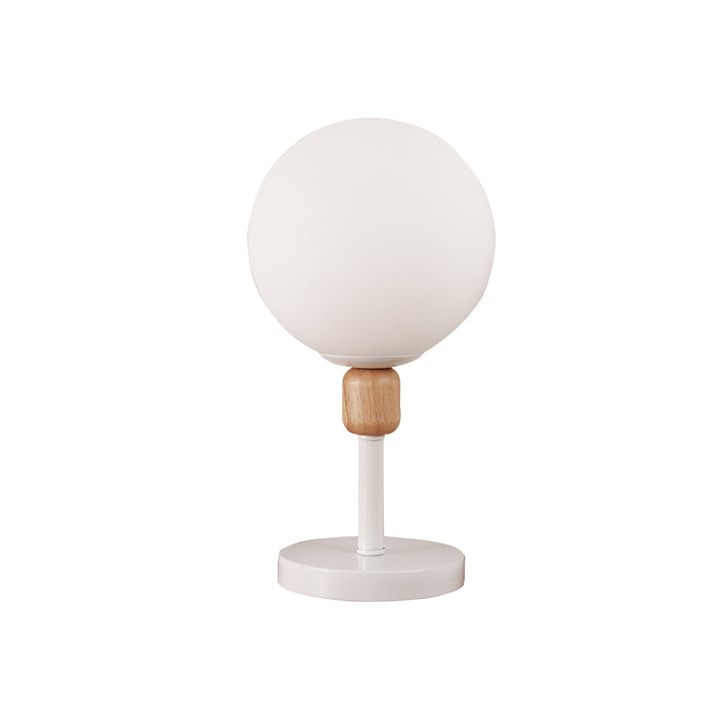 Stile moderno a forma sferica lampada da tavolo notturno vetro 1 luce da tavolo