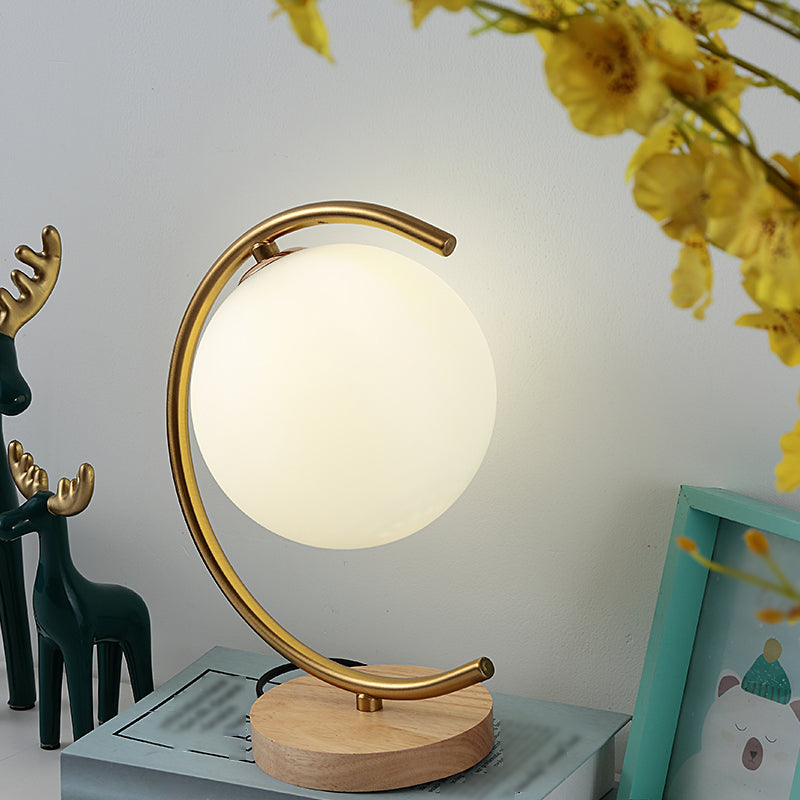 Sfera lampade da tavolo notturno MODERNA 1 comodino leggero in oro
