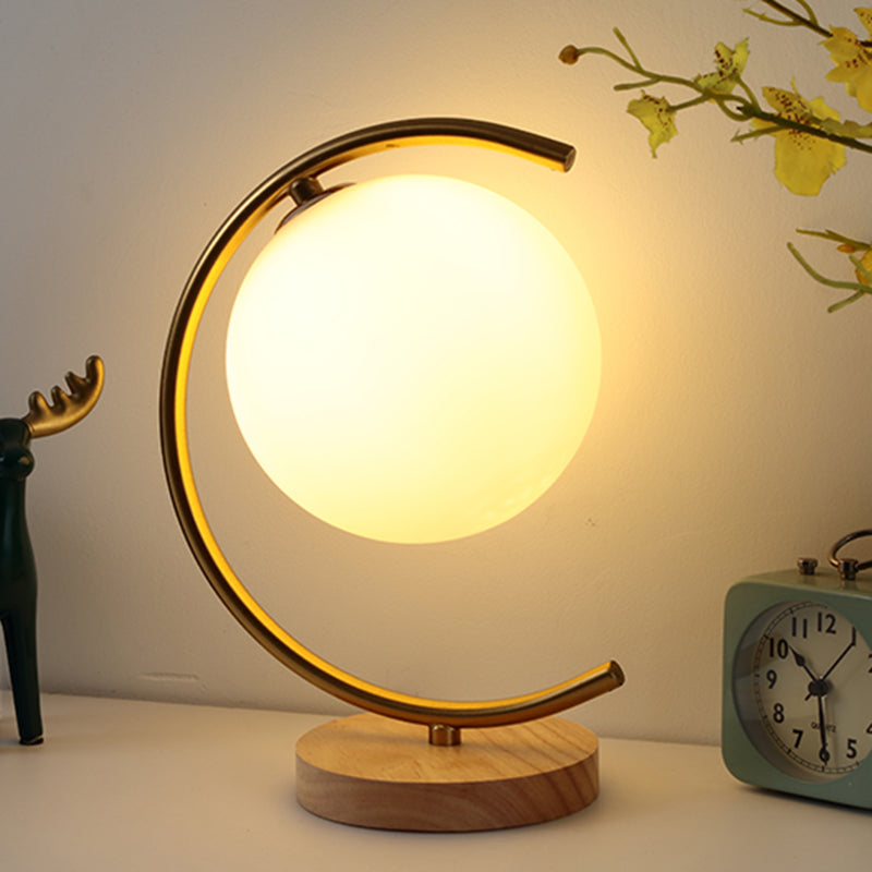 Sfera lampade da tavolo notturno MODERNA 1 comodino leggero in oro