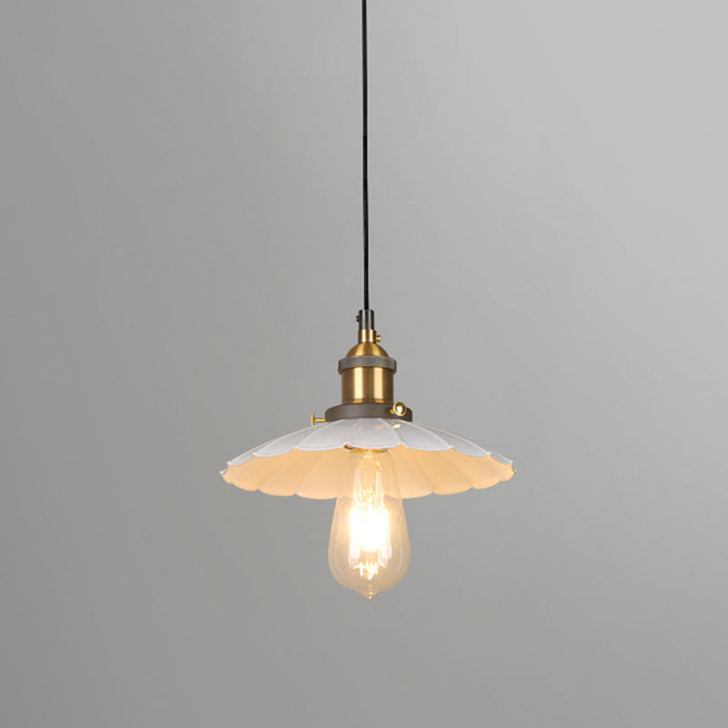 Lampada a sospensione di ferro a sospensione a sospensione industriale.