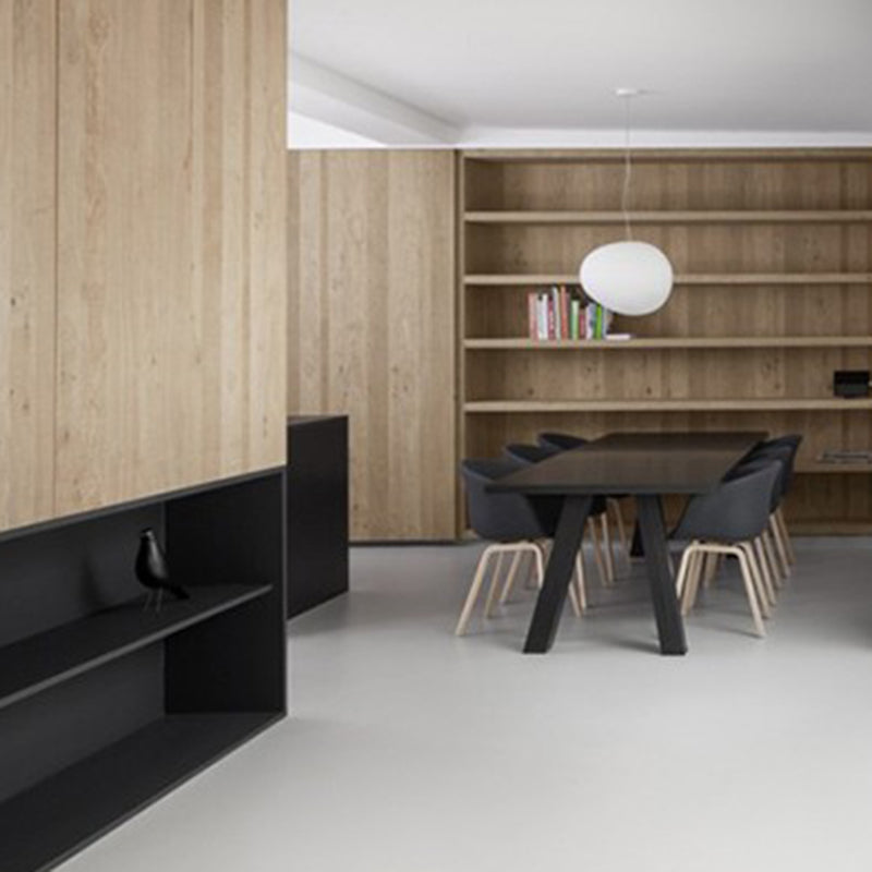 Style de style moderne ombre d'oeuf suspendu en verre léger 1 pendentif léger