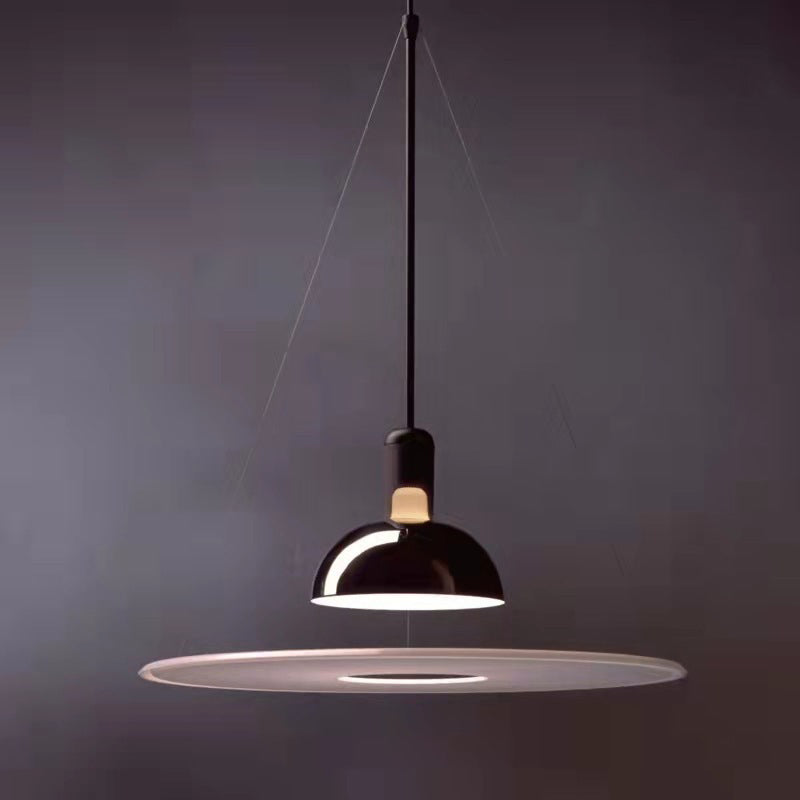 Postmoderne stijl UFO -vorm hangend licht metaal 1 lichte hanglamp voor eetkamer