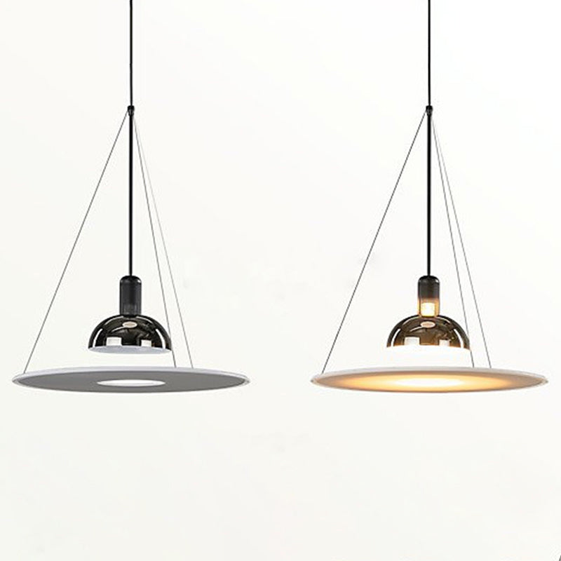 Postmoderne stijl UFO -vorm hangend licht metaal 1 lichte hanglamp voor eetkamer