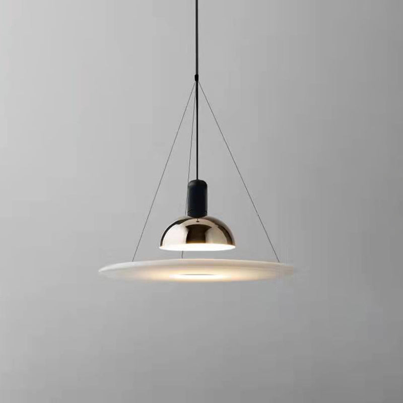 Postmoderne stijl UFO -vorm hangend licht metaal 1 lichte hanglamp voor eetkamer