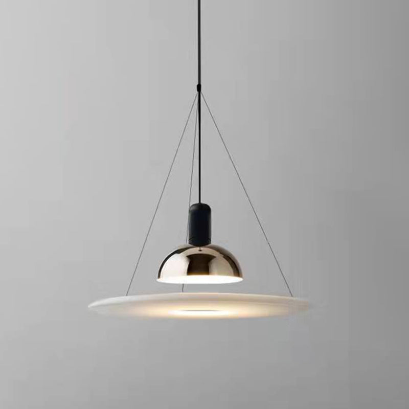 Postmoderne stijl UFO -vorm hangend licht metaal 1 lichte hanglamp voor eetkamer