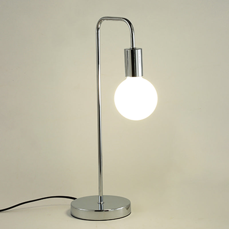 Stile moderno a forma unica lampada da tavolo in metallo luce da tavolo singolo