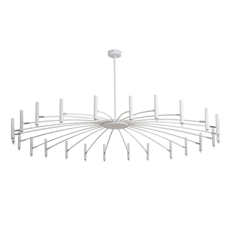 Linear Chandelier Light Fixtures Modern Multi-Head Suspension Pendant Lamps for Living Room