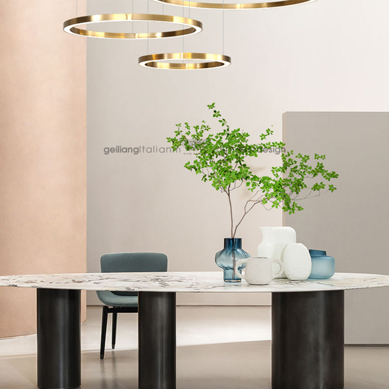 Modern Aluminum Chandelier Light Fixtures Multi-Tier Hanging Pendant Lights for Living Room