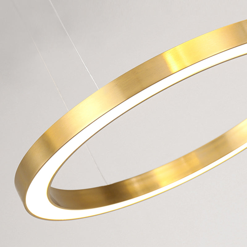 Modern Aluminum Chandelier Light Fixtures Multi-Tier Hanging Pendant Lights for Living Room