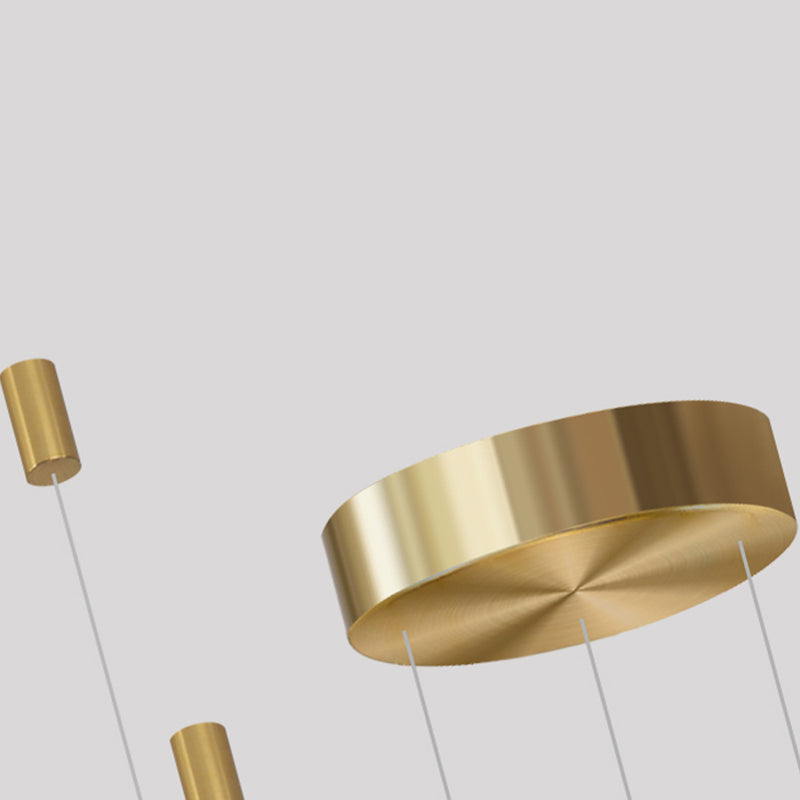 Modern Aluminum Chandelier Light Fixtures Multi-Tier Hanging Pendant Lights for Living Room