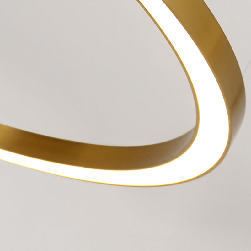 Modern Aluminum Chandelier Light Fixtures Multi-Tier Hanging Pendant Lights for Living Room