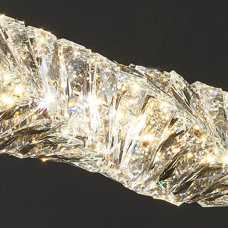 Modern Dining Island Lamp Kitchen Dining Room Crystal Hanging Lamp Fixture