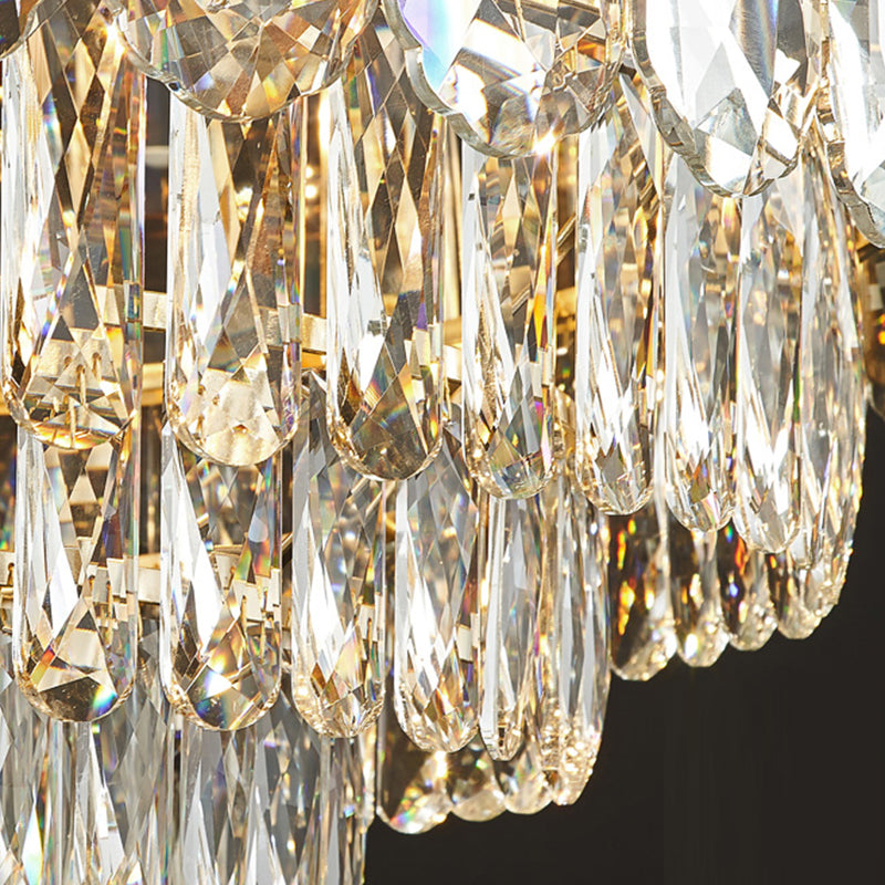 Crystal Dining Island Light Modern Kitchen Comedor de la lámpara colgante de cristal