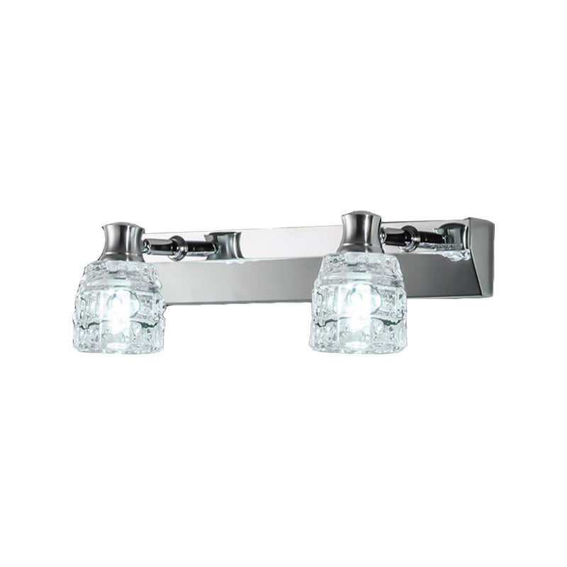 Makeup Mirror Light Modern Simple Stainless Steel Mirror Lamp Fixture for Bathroom Toilet
