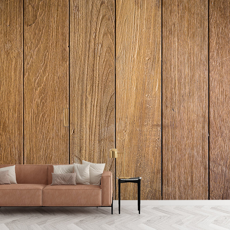 Industrial Style Wood Grain Mural Wallpaper Decorative Mildew Resistant Home Decor