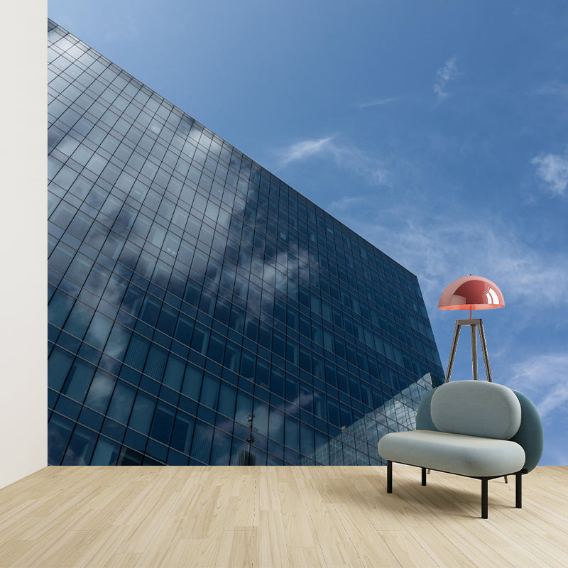 Contemporary Construction Mural Wallpaper Decorative Mildew Resistant Wall Art