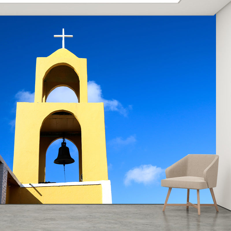 Contemporary Construction Mural Decorative Mildew Resistant Wall Covering