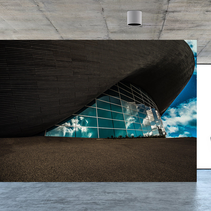 Contemporary Construction Mural Decorative Mildew Resistant Wall Covering